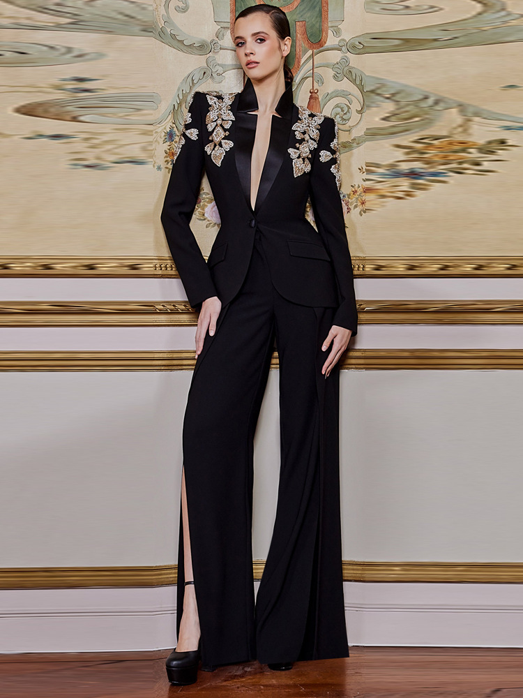Wide Leg Palazzo Pants - Najnowszy zestaw od projektanta HIGH STREET