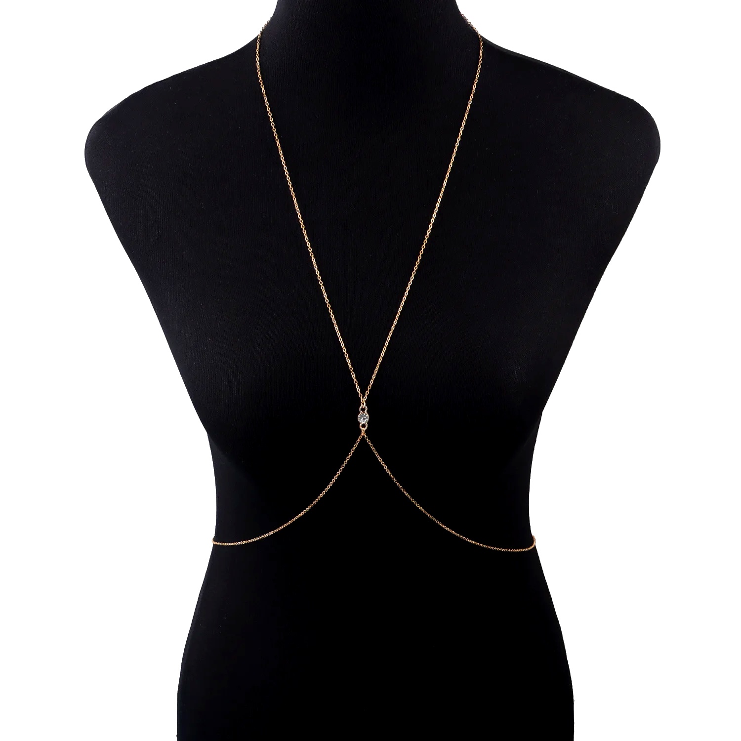 Women'S Fashion Harness - Vintage Krzyżowy Łańcuszek na Ciało z