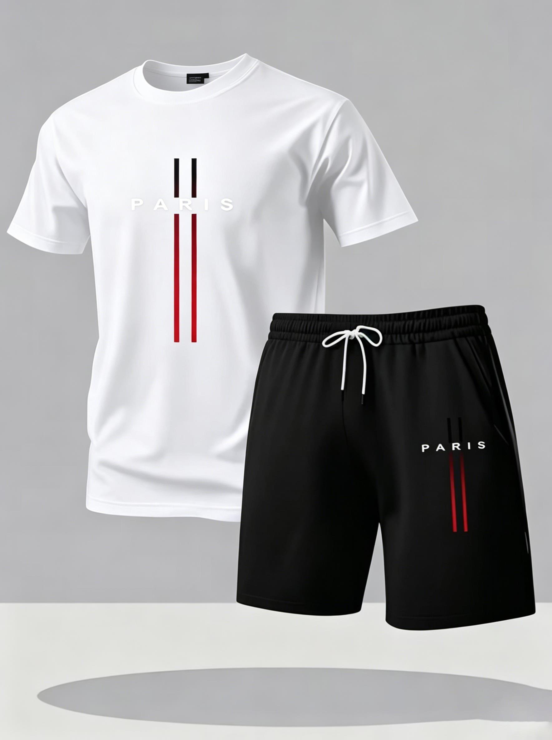 Women'S Fashion Paris - Męski szybkoschnący dwuczęściowy sportowy dres Minimal