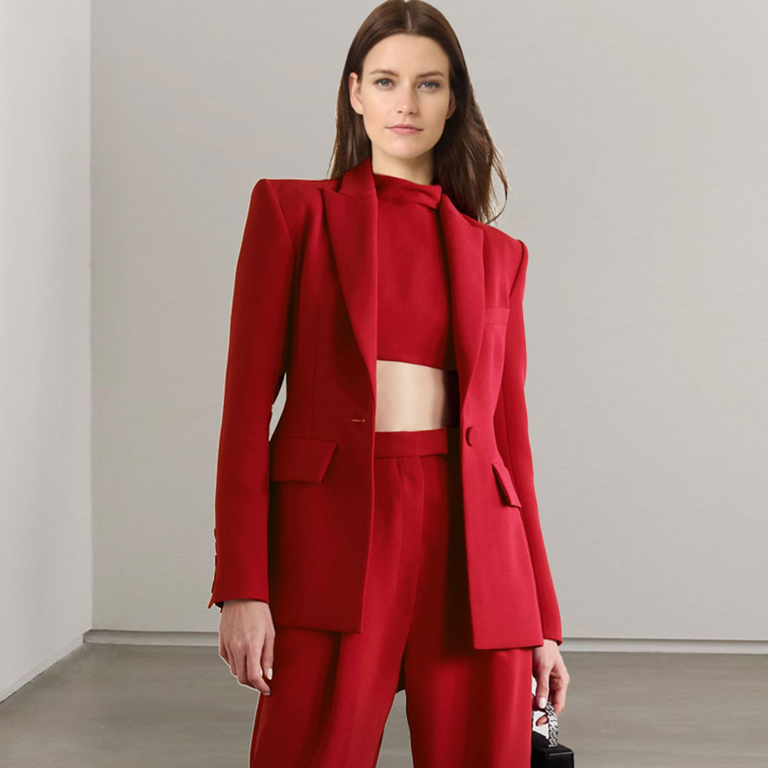 Women'S Fashion Jackets - Damski dwuczęściowy garnitur biznesowy Allingentle z