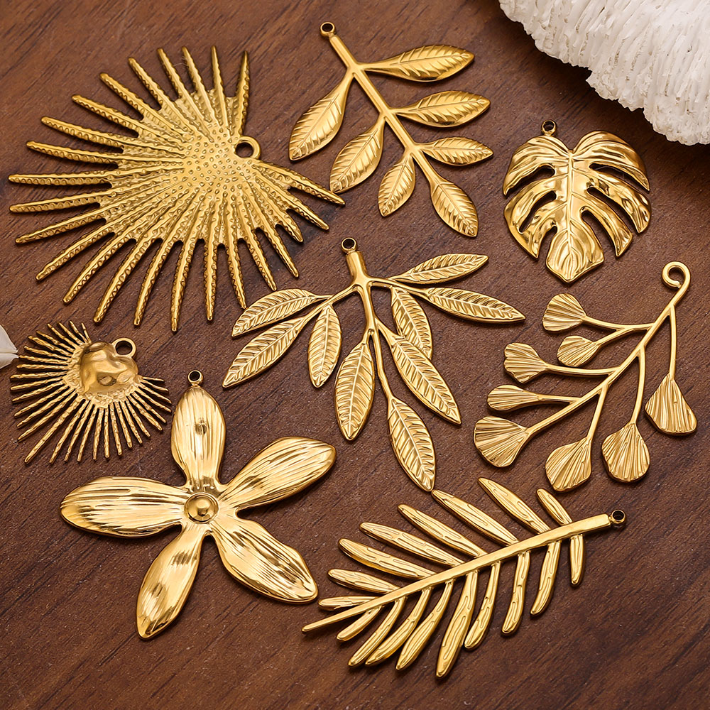 Women Fashion Jewellery - 5 SZT. Zawieszki ze stali nierdzewnej