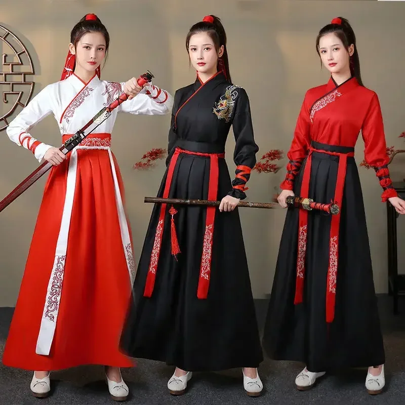 Women'S Fashion Leggings - Nowoczesny damski zestaw Hanfu: top i