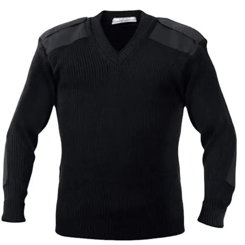 Ribbed Knit Sweater - Europejskie i amerykańskie męskie swetry z