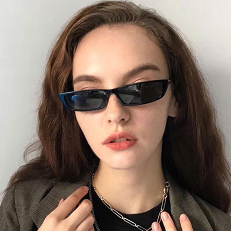 Women'S Fashion Eyeglasses - Małe prostokątne okulary przeciwsłoneczne damskie retro