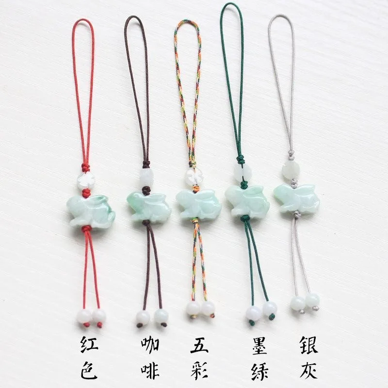 Women Fashion Jewellery - Personalizacja Naturalny szmaragdowy chiński królik DIY