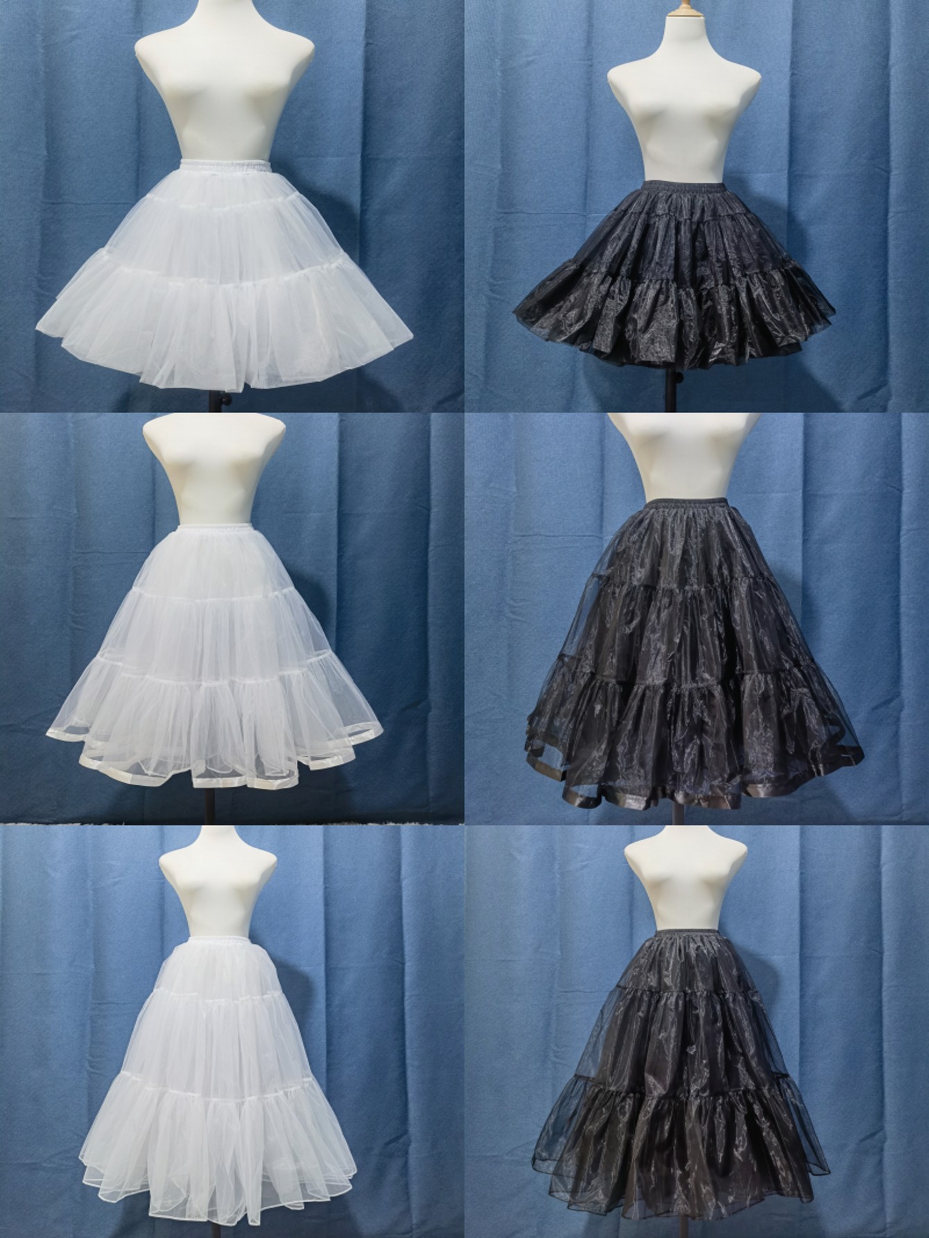 Women'S Fashion From The 60S - Długie, bufiaste spódnice 40/60/80 cm, modne