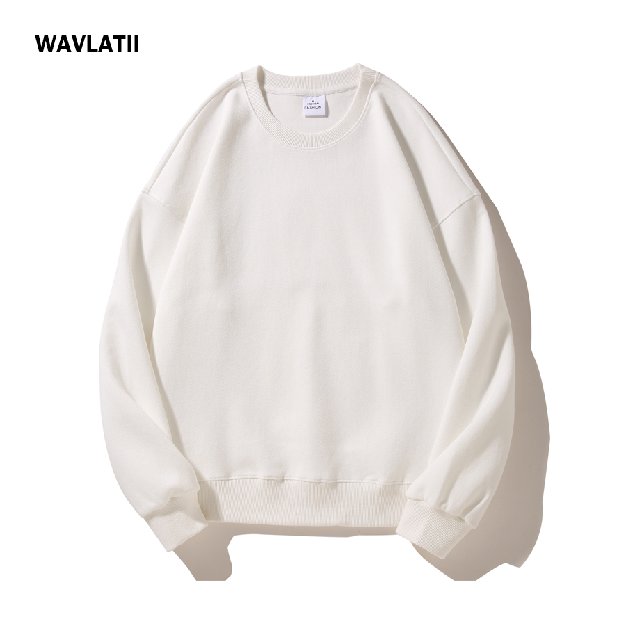 Hoodie Women Oversized - WAVLATII Damskie Nowe Bluzy Oversize Różowe