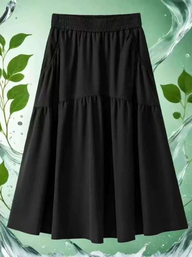 A-Line Skirt Midi - Wygodna spódnica midi w kształcie litery