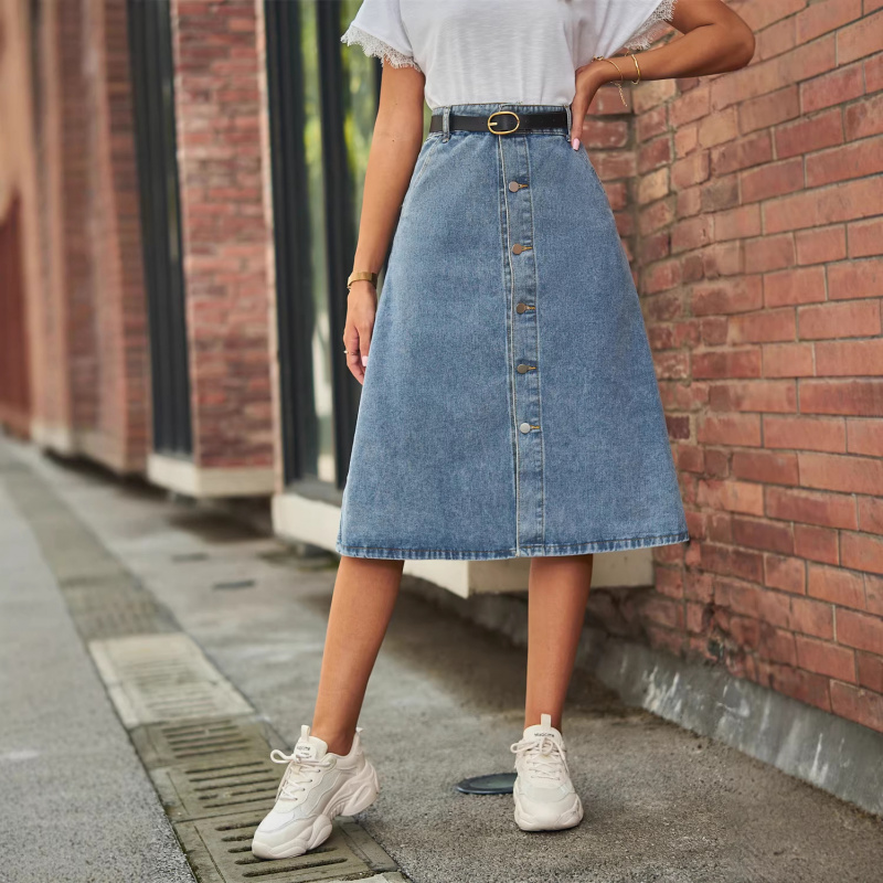 Uniwersalna, wyszczuplająca, s – A-Line Skirt Midi recenzja i cena
