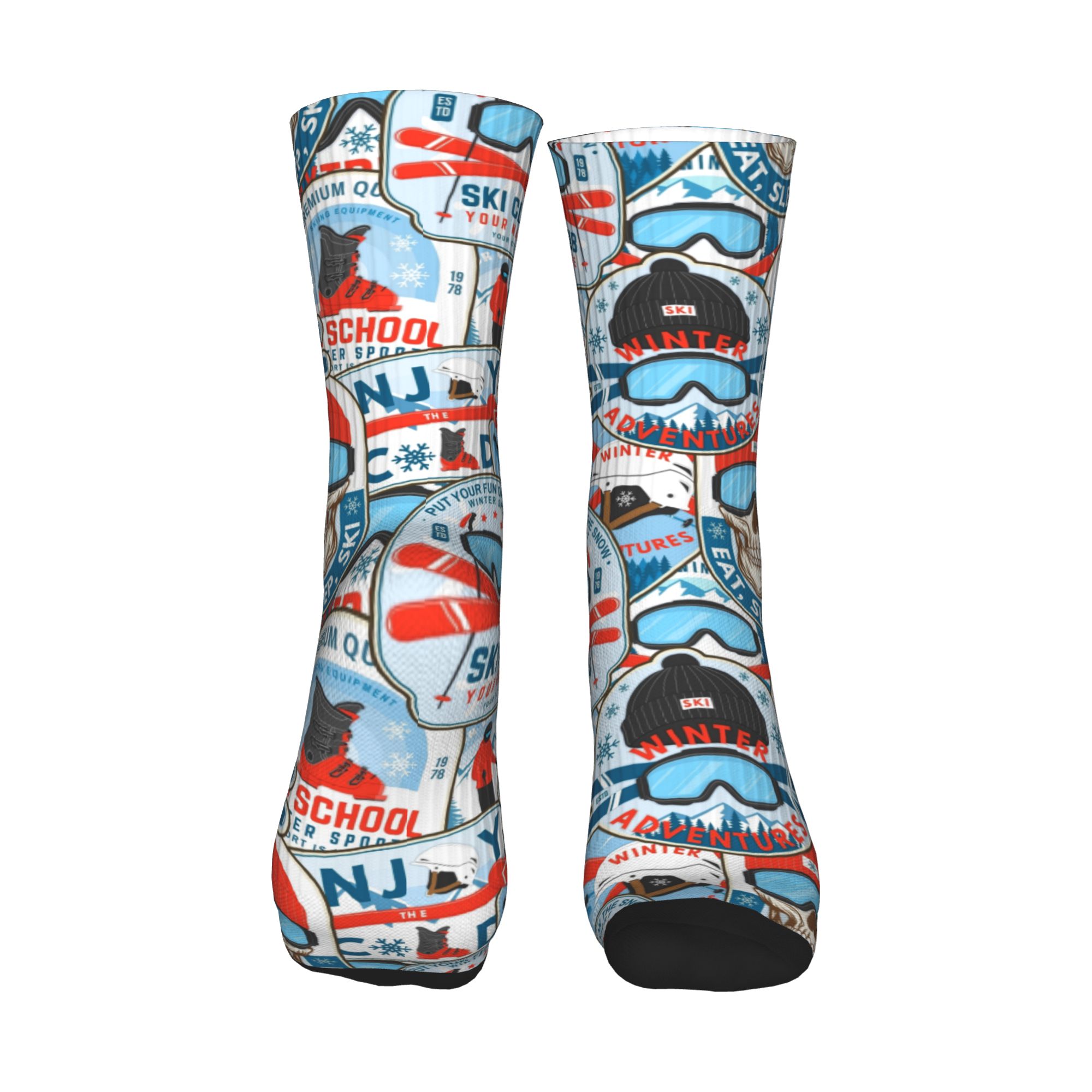 Skarpetki Vintage Red Blue Ski – Women Fashion Youtube recenzja i cena