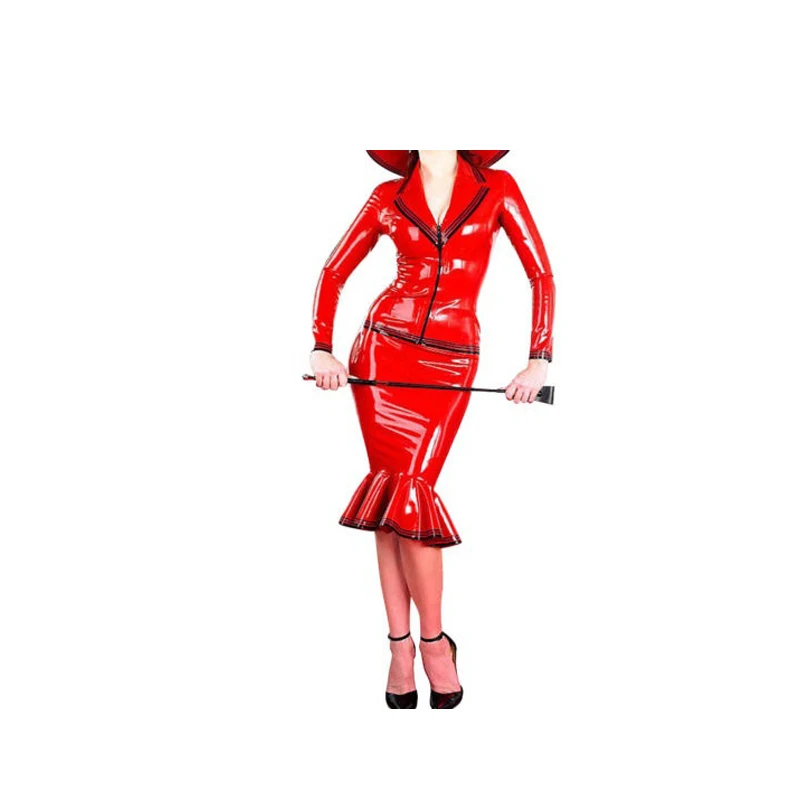 Sukienka lateksowa gumowa czer – Xxl Women Fashion recenzja i cena