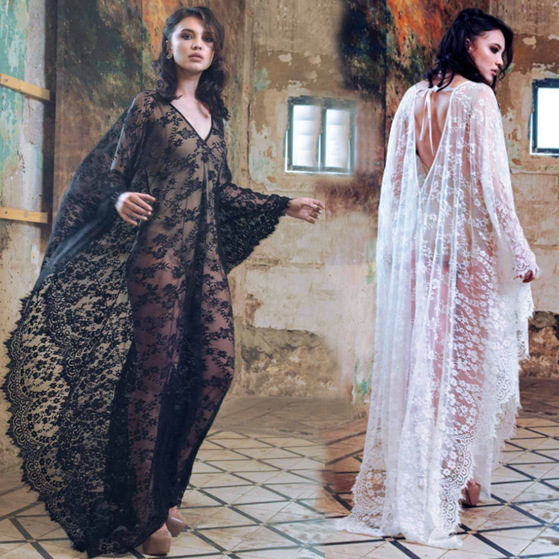 Długa, luźna sukienka z koronk – Women Fashion Photoshoot recenzja i cena