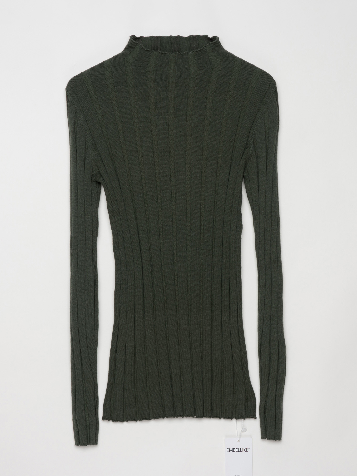 Bawełniany sweter z dekoltem w – Ribbed Knit Sweater recenzja i cena