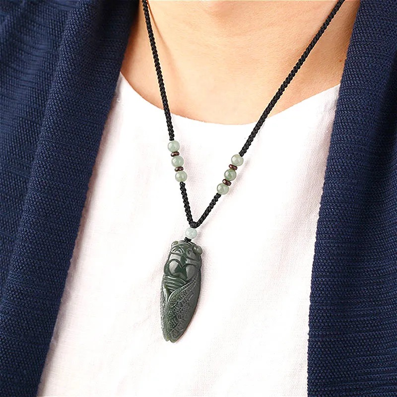 Naturalny Hetian Jade cykada w – Women Fashion Jewellery recenzja i cena