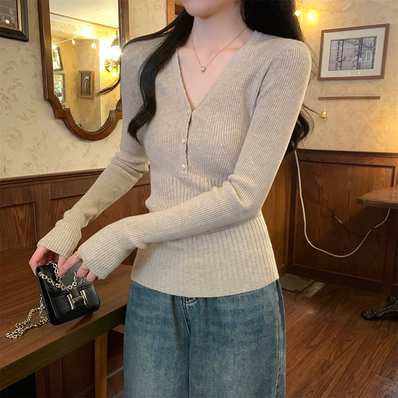 Dopasowany sweter damski z dek – Ribbed Knit Sweater recenzja i cena