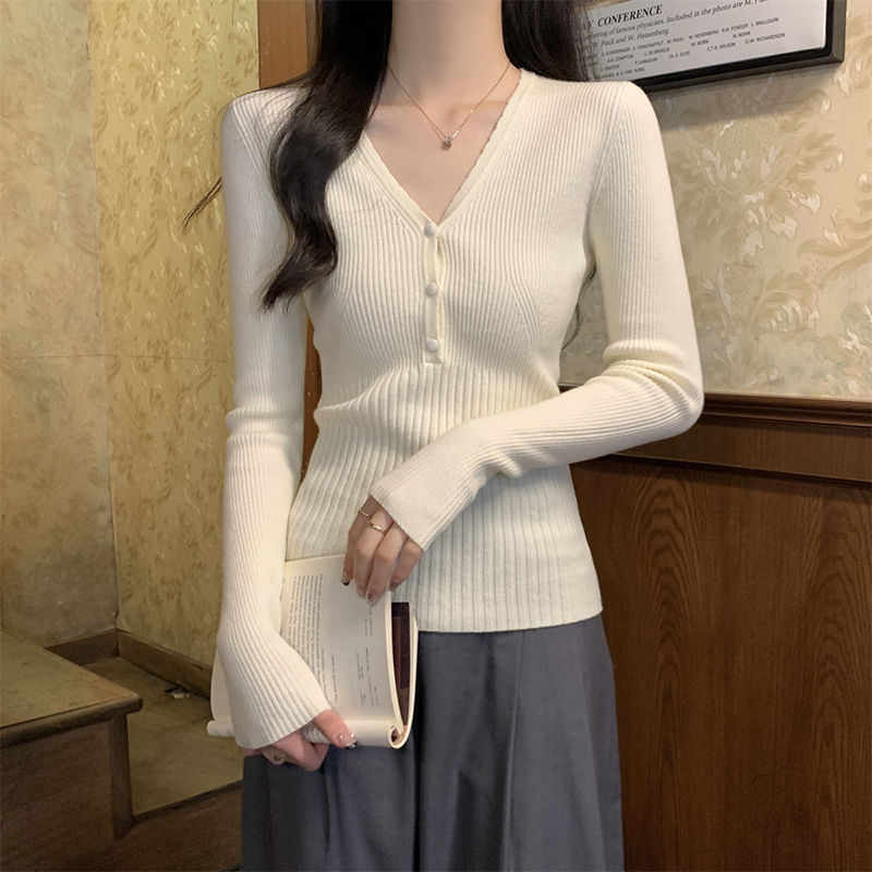 Dopasowany sweter damski z dek – Ribbed Knit Sweater recenzja i cena