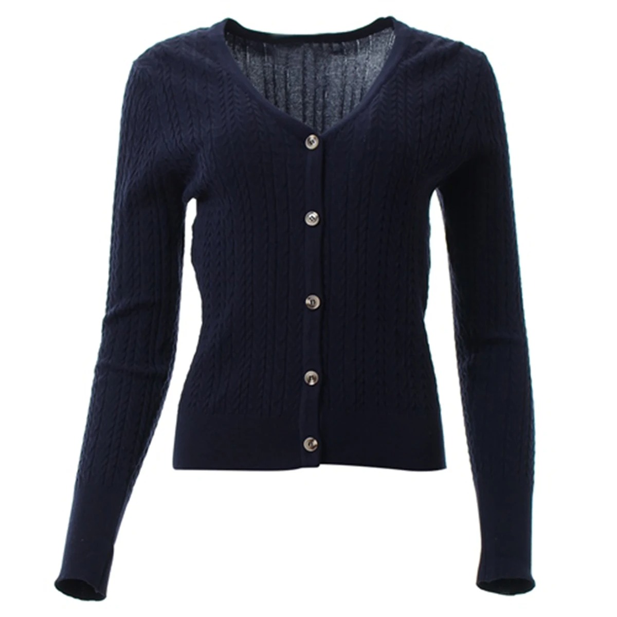 Plus rozmiar damski zapinany n – Ribbed Knit Sweater recenzja i cena