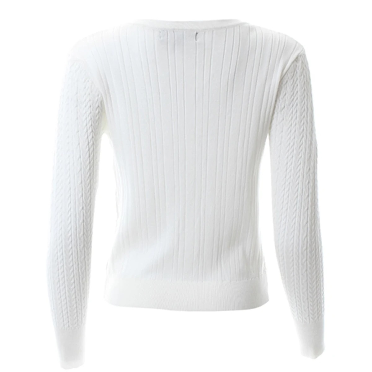 Plus rozmiar damski zapinany n – Ribbed Knit Sweater recenzja i cena