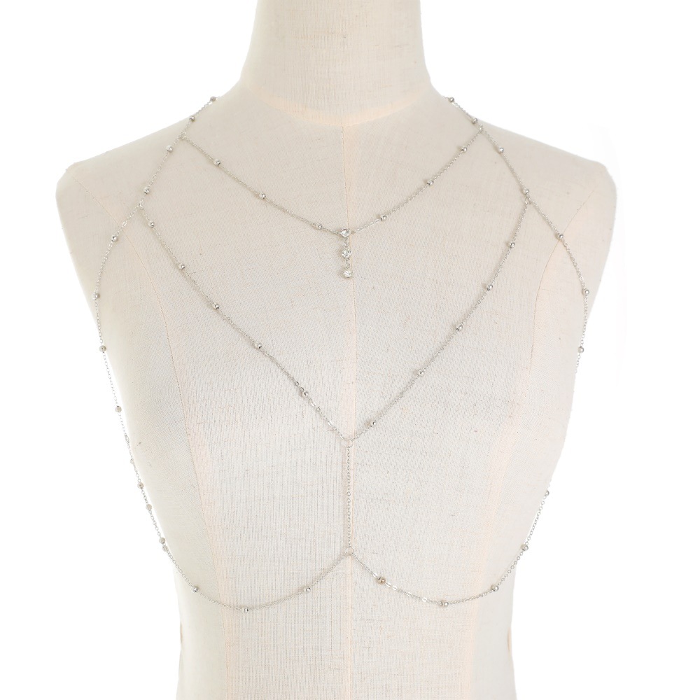 Sexy Crystal Chest Chain Harne – Women'S Fashion Harness recenzja i cena
