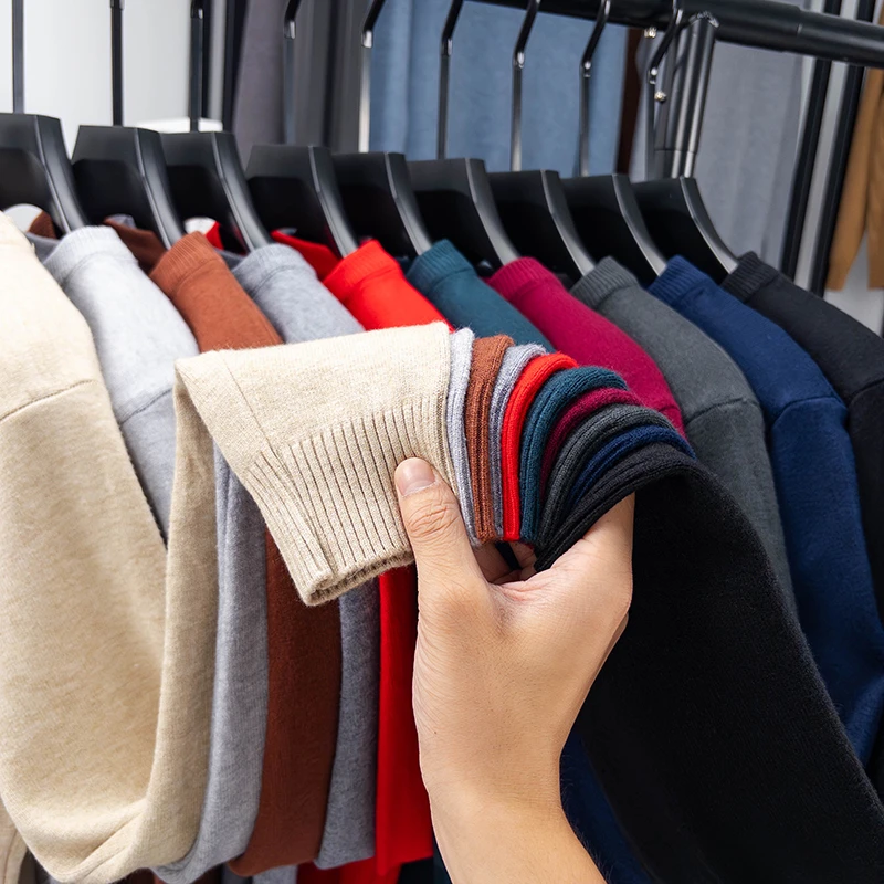 Męski sweter casualowy z okrąg – Ribbed Knit Sweater recenzja i cena