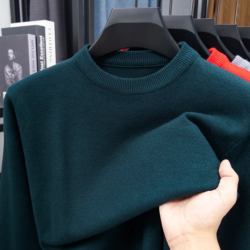 Męski sweter casualowy z okrąg – Ribbed Knit Sweater recenzja i cena