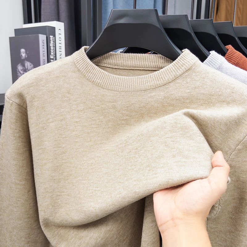 Męski sweter casualowy z okrąg – Ribbed Knit Sweater recenzja i cena