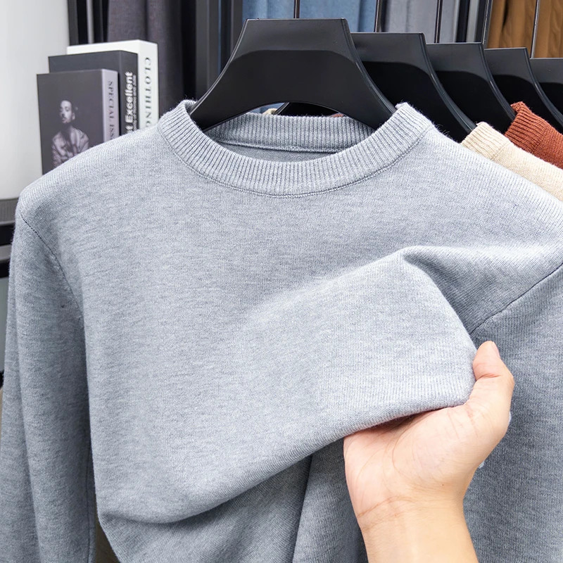 Męski sweter casualowy z okrąg – Ribbed Knit Sweater recenzja i cena