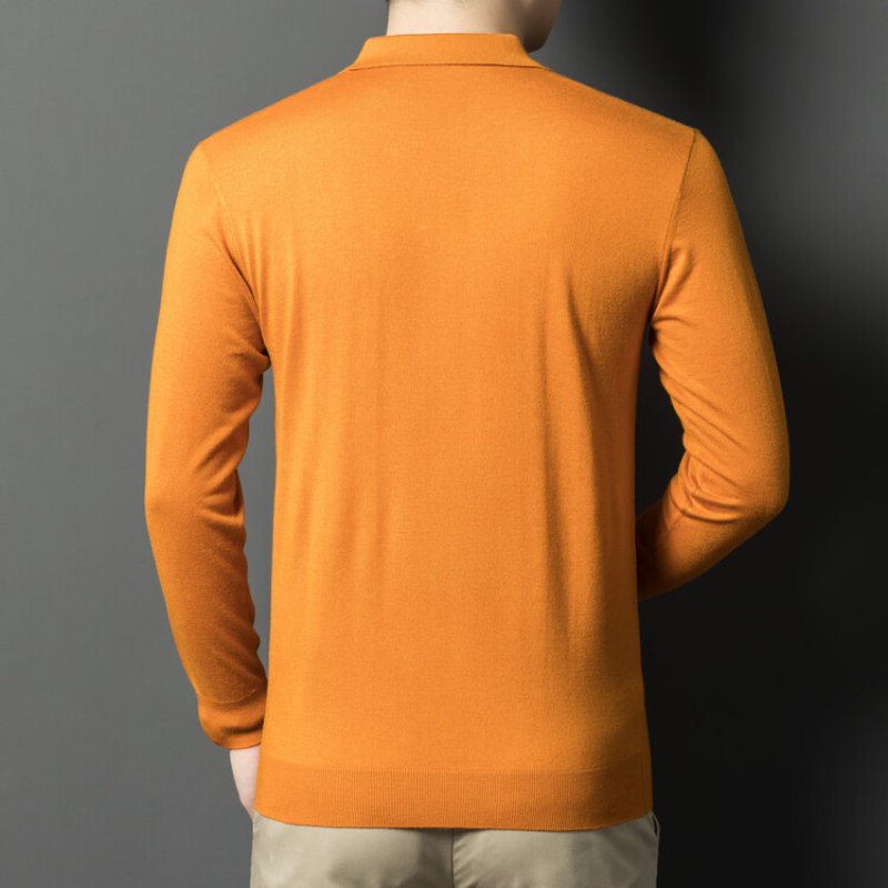 Męski sweter z dekoltem w kszt – Ribbed Knit Sweater recenzja i cena