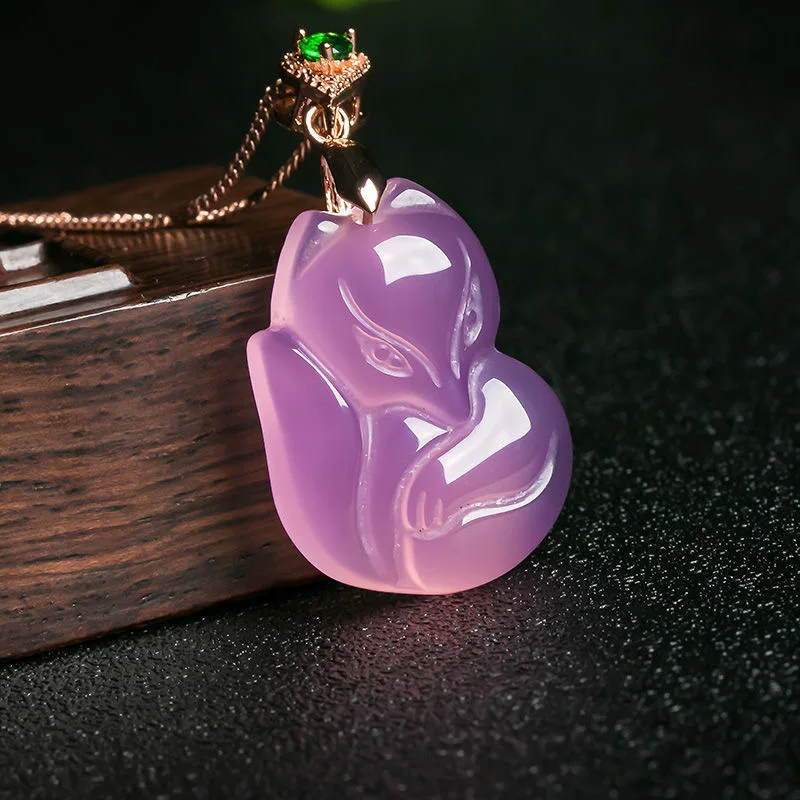 Naturalny fioletowy agat Fox n – Women Fashion Jewellery recenzja i cena