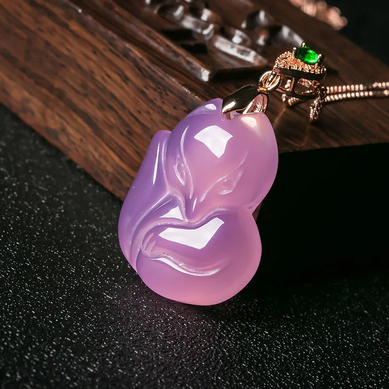 Naturalny fioletowy agat Fox n – Women Fashion Jewellery recenzja i cena