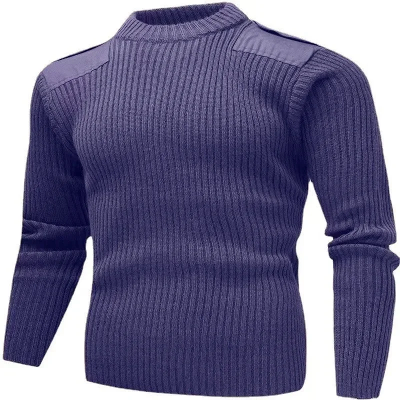 Europejskie i amerykańskie męs – Ribbed Knit Sweater recenzja i cena