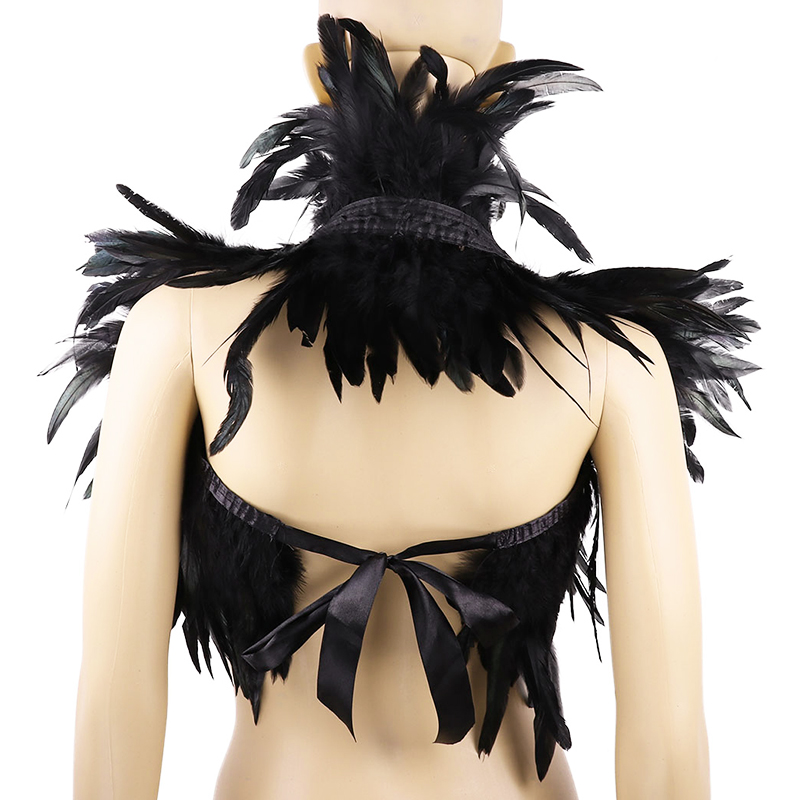 Czarne naturalne pióro wzrusza – Women'S Fashion Harness recenzja i cena