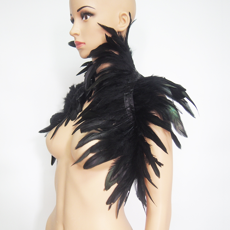 Czarne naturalne pióro wzrusza – Women'S Fashion Harness recenzja i cena