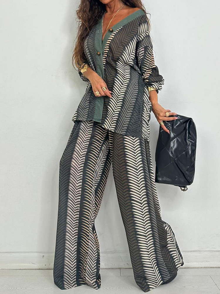 Nowy elegancki komplet damski  – Wide Leg Palazzo Pants recenzja i cena