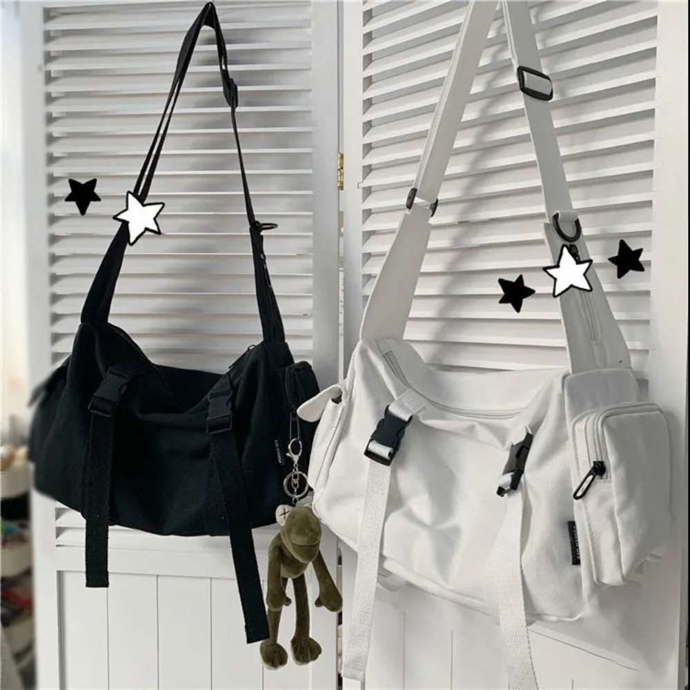 Czarne torby na ramię damskie  – Canvas Tote Bag recenzja i cena