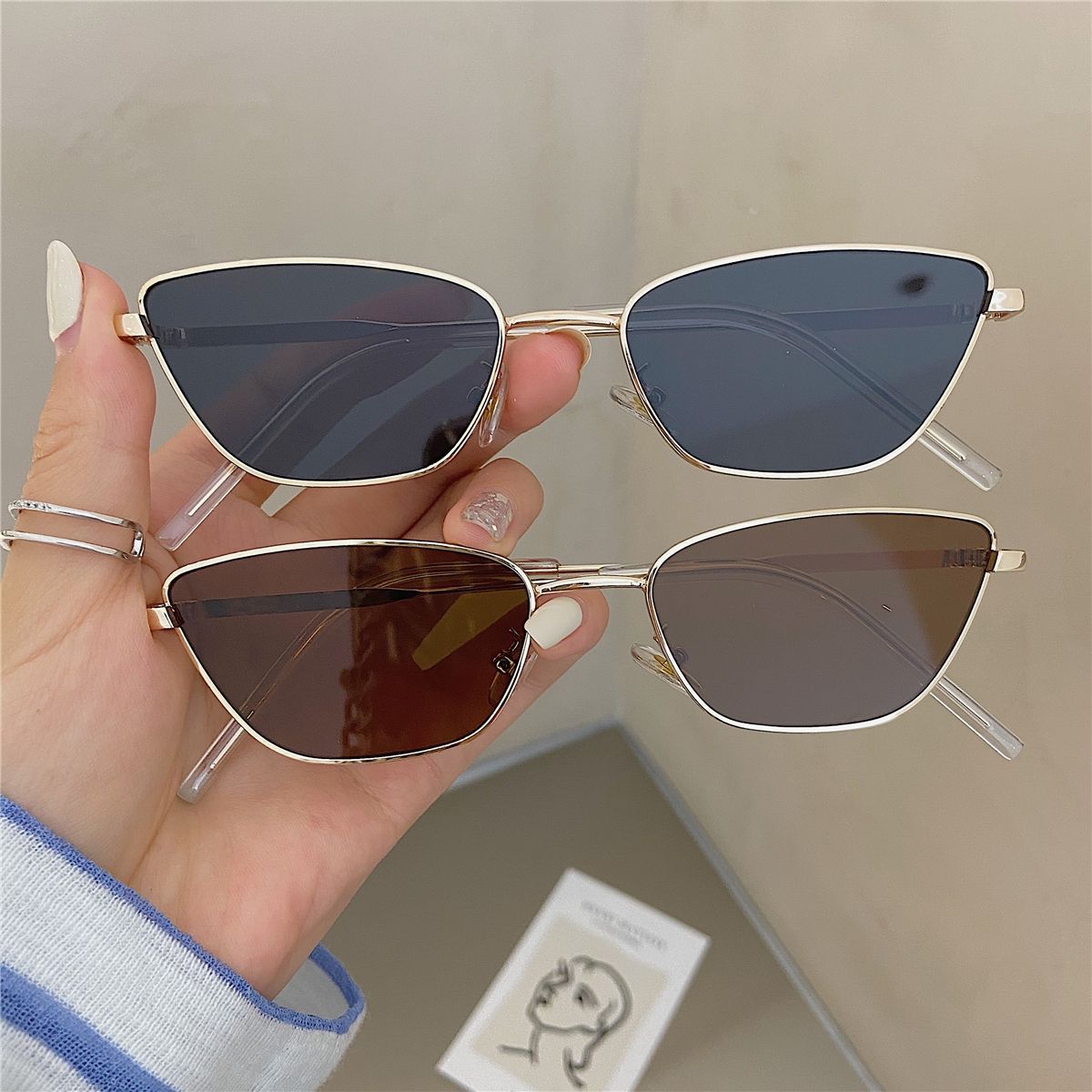 Modne, rombowe, metalowe okula – Women'S Fashion Eyeglasses recenzja i cena