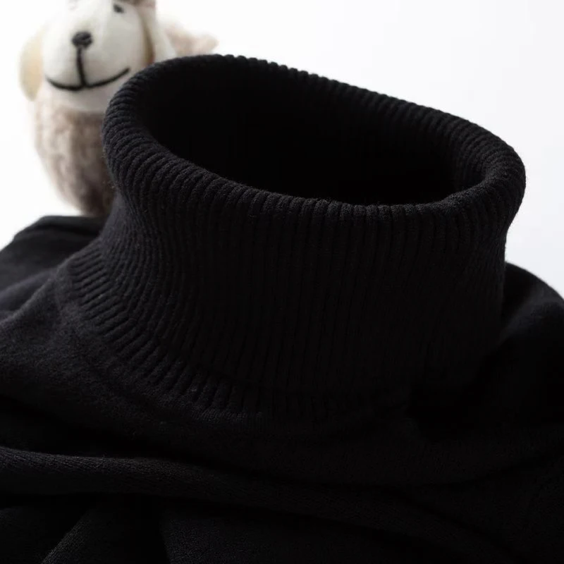 Męski sweter z golfem Slim Fit – Ribbed Knit Sweater recenzja i cena