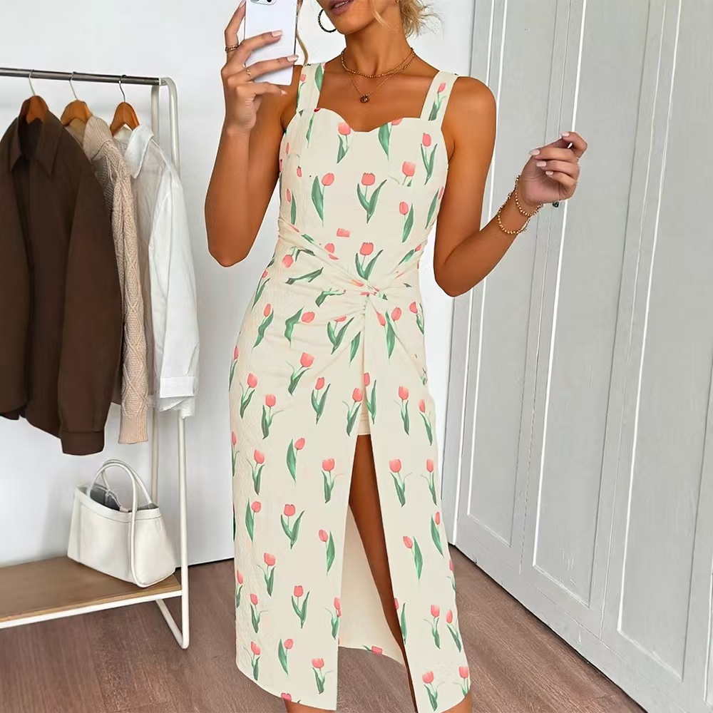 Modna sukienka crop z kwiatowy – A-Line Skirt Midi recenzja i cena