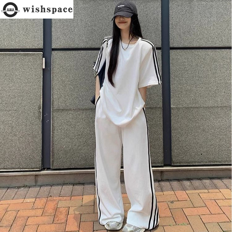 Wiosna/lato luźna zestaw na co – Wide Leg Palazzo Pants recenzja i cena