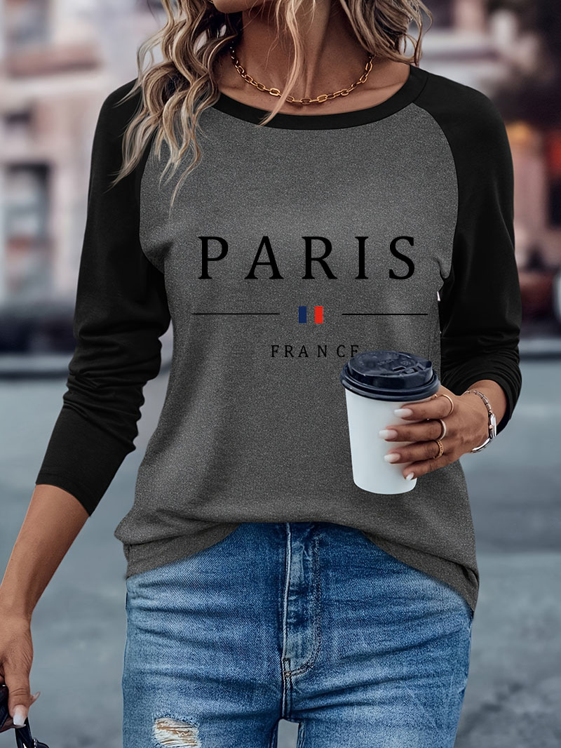 Modna koszulka damska z długim – Women'S Fashion Paris recenzja i cena