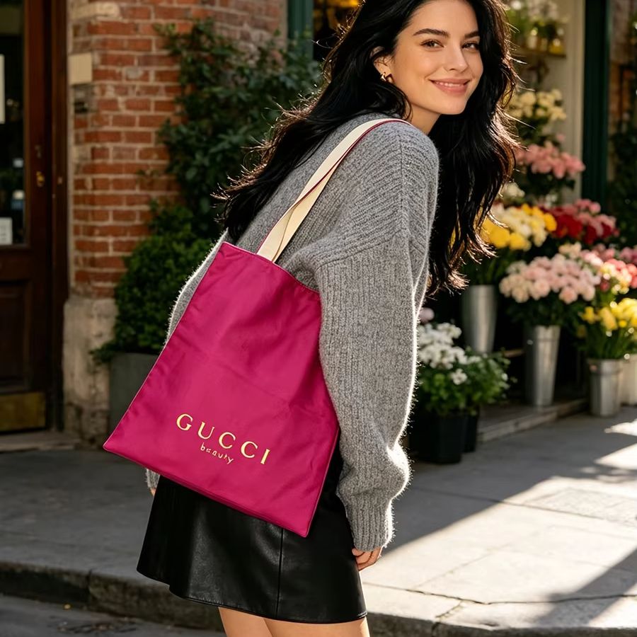 Torba GUCCI damska, płócienna  – Canvas Tote Bag recenzja i cena