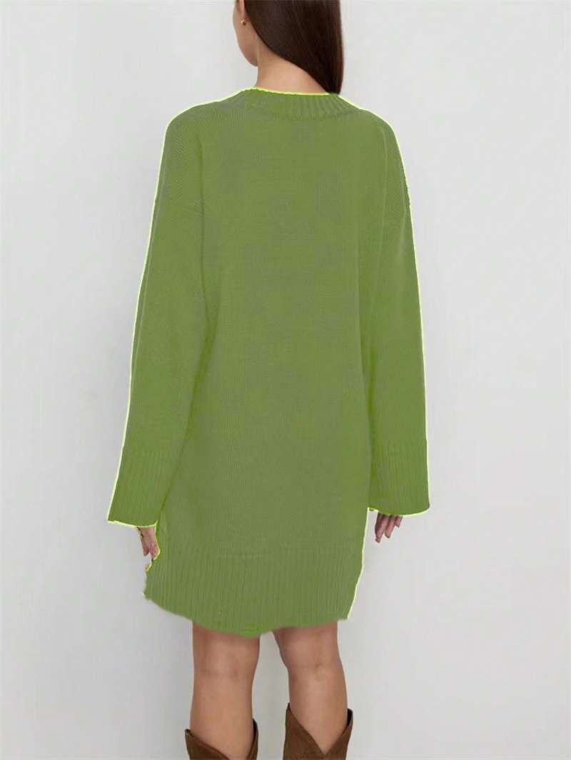 Sukienka swetrowa dla kobiet p – Ribbed Knit Sweater recenzja i cena